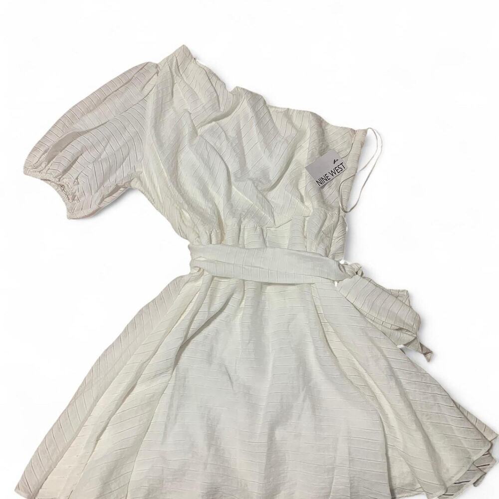 Nine West White One-Shoulder Dress